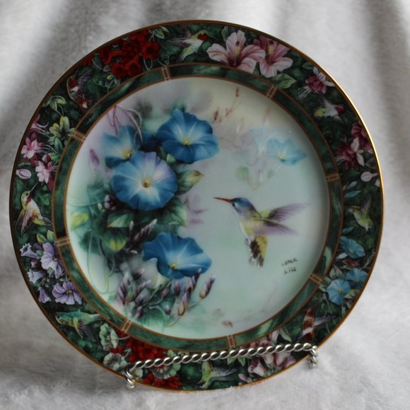 W S George Fine China "The Violet Crowned Hummingbird"  by Lena Liu - Picture 2 of 7